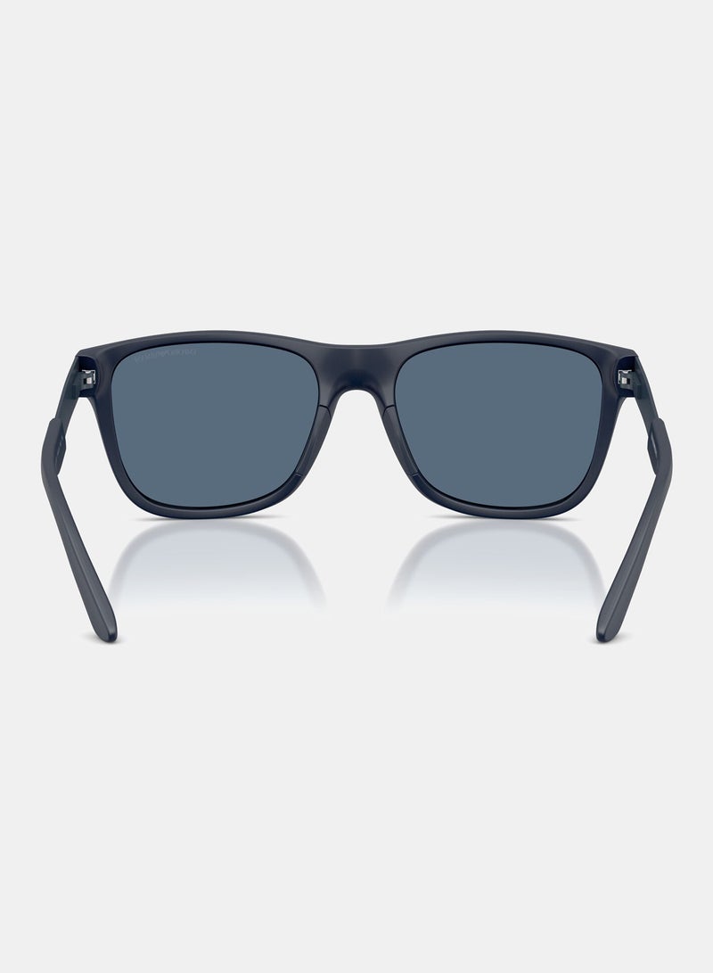 EMPORIO ARMANI Men Full Rim Square Sunglasses 4243, 56, 6244, 80 - Image 3